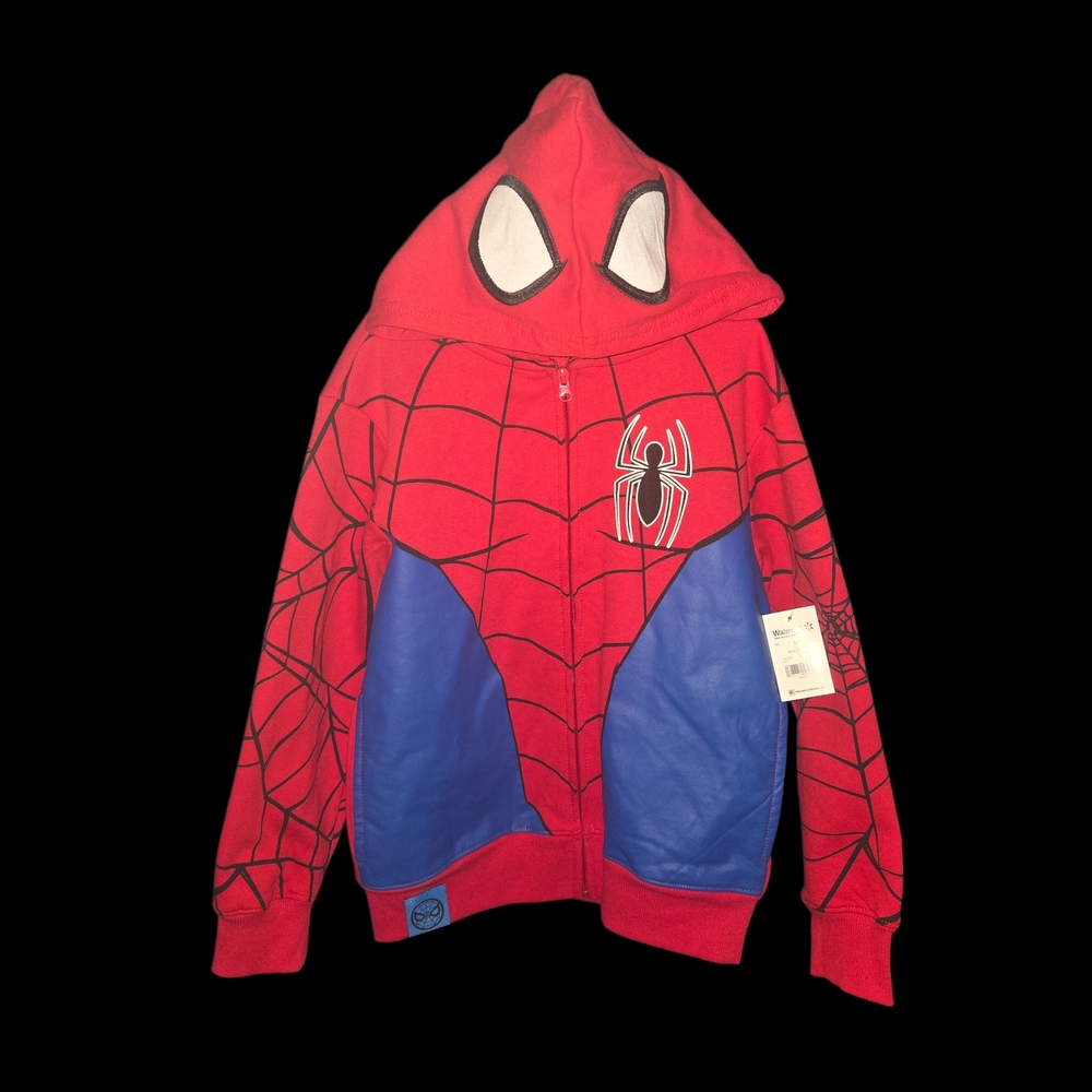 Red Spider Hero Kids Hoodie Costume Jacket